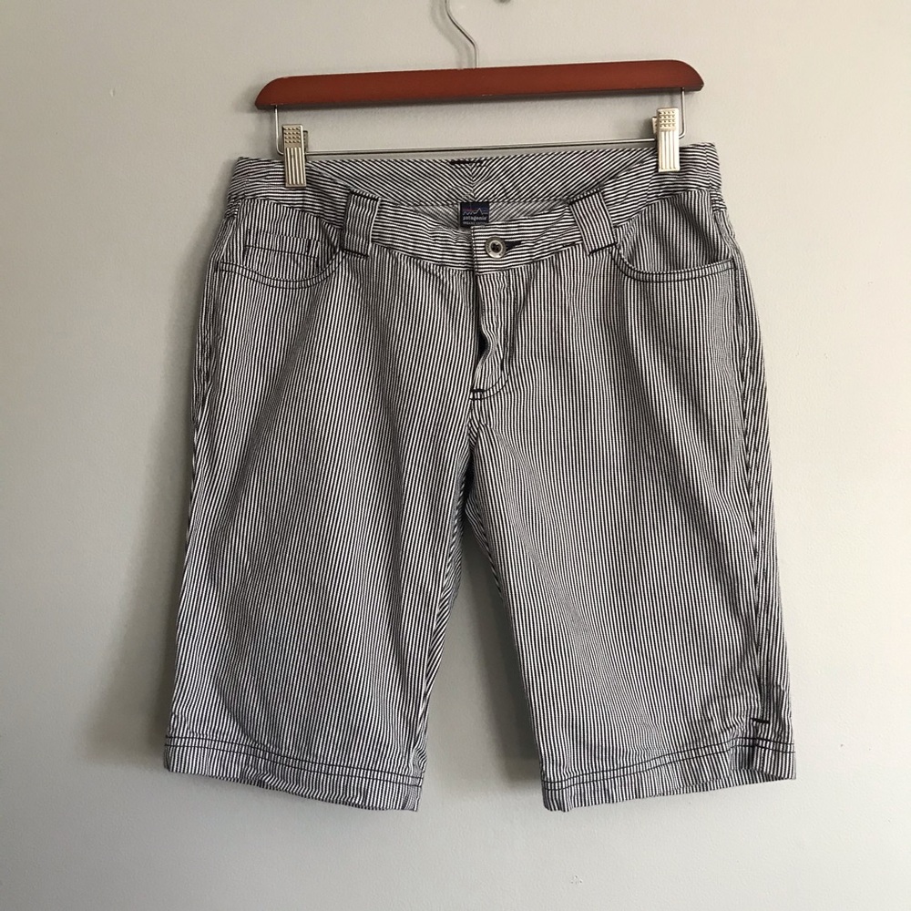 Patagonia Woman’s Pinstripe Bermuda Shorts